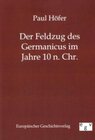 Buchcover Der Feldzug des Germanicus im Jahre 16 n. Chr.