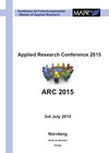 Buchcover Applied Research Conference 2015