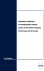 Buchcover Methods of reduction of unemployment among youths in the Federal Republic of Germany and in Europe