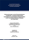 Buchcover Untersuchungen zu den Konzentrationen an Mengen- und Spurenelementen beim Rind in verschiedenen Probenmedien unter beson