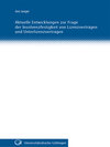 Buchcover Aktuelle Entwicklungen zur Frage der Insolvenzfestigkeit von Lizenzverträgen und Unterlizenzverträgen