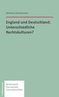 Buchcover England und Deutschland: Unterschiedliche Rechtskulturen?