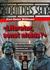 Buchcover Literatur, sonst nichts?
