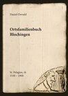 Buchcover Ortsfamilienbuch der katholischen Pfarrei St.Pelagius in Blochingen ca. 1500 - 1875