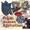 Buchcover Prints Badges & Applications