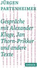 Buchcover Jürgen Partenheimer: Gespräche mit Alexander Kluge, Jan Thorn-Prikker und andere Texte