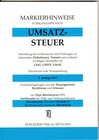 Buchcover UMSATZSTEUERRECHT Markierhinweise/Fußgängerpunkte für das Steuerberaterexamen Nr. 302 (2017): Dürckheim'sche Markierhinw
