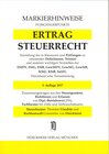Buchcover ERTRAGSTEUERRECHT Markierhinweise/Fußgängerpunkte für das Steuerberaterexamen Nr. 1255 (2017): Dürckheim'sche Markierhin