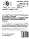 Buchcover DürckheimRegister® Paket-STEUERGESETZE-RILI-ERLASSE: 600 DürckheimRegister® ohne Stichworte + 600 FOLIEN