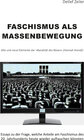 Buchcover Faschismus als Massenbewegung
