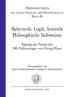 Buchcover Kybernetik, Logik, Semiotik. Philosophische Sichtweisen