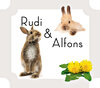 Buchcover Rudi & Alfons. Aus dem Leben zweier Hasenbrüder