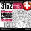 Buchcover 31x2 Ausmalbilder mit dem deutschen Fingeralphabet der Schweiz