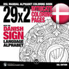 Buchcover 29x2 Intricate Coloring Pages with the Danish Sign Language Alphabet