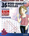 Buchcover 36 Word Search Puzzles with The American Sign Language Alphabet – Adverbs