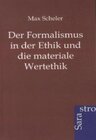 Buchcover Der Formalismus in der Ethik und die materiale Wertethik