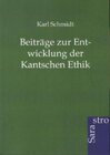 Buchcover Beiträge zur Entwicklung der Kantschen Ethik
