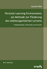 Buchcover Personal Learning Environments als Methode zur Förderung des selbstorganisierten Lernens