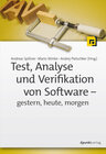 Buchcover Test, Analyse und Verifikation von Software – gestern, heute, morgen