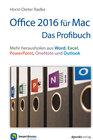 Buchcover Office 2016 für Mac - Das Profibuch