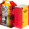 Buchcover SZ Literaturkoffer Spanien | Bücher Set | Literatur-Sammlung mit Rodoreda, Laforet und Montalbán | 4 Taschenbücher