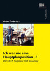 Buchcover Ich war nie eine Hauptplanposition …!