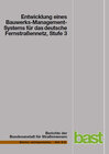 Buchcover Entwicklung eines Bauwerks-Management-Systems für das deutsche Fernstrassennetz, Stufe 3