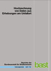 Buchcover Hochrechnung von Daten aus Erhebungen am Unfallort