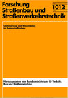 Buchcover Optimierung von Waschbeton im Betonstraßenbau