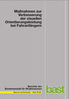 Buchcover Maßnahmen zur Verbesserung der visuellen Orientierungsleistung bei Fahranfängern