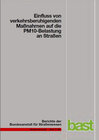 Buchcover Einfluss von verkehrsberuhigenden Maßnahmen auf die PM10-Belastung an Straßen