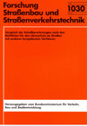 Buchcover Vergleich der Schallberechnungen nach den Richtlinien für den Lärmschutz an Straßen mit anderen Europäischen Verfahren