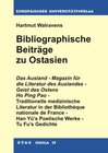Buchcover Bibliographische Beiträge zu Ostasien
