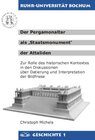 Buchcover Der Pergamonaltar als "Staatsmonument" der Attaliden