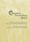 Buchcover Quantum Verzeichnis 2022