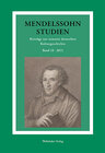 Buchcover Mendelssohn-Studien 18