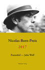 Buchcover Nicolas-Born-Preis 2017