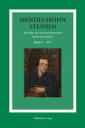 Buchcover Mendelssohn-Studien 21