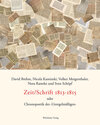 Buchcover Zeit/Schrift 1813-1815