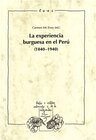 Buchcover La experiencia burguesa en el Perú (1840-1940)