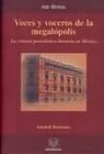 Buchcover Voces y voceros de la megalópolis