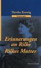 Buchcover Erinnerungen an R. M. Rilke /Rilkes Mutter