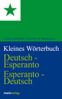 Buchcover Kleines Wörterbuch. Deutsch-Esperanto /Esperanto-Deutsch