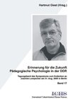 Buchcover Erinnerungen für die Zukunft - Pädagogische Psychologie in der DDR
