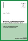 Buchcover Motivation zur Verhaltensänderung im gesundheitsorientierten Sport