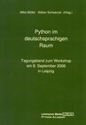 Buchcover Python im deutschsprachigen Raum