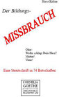 Buchcover Der Bildungs-MISSBRAUCH