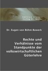 Buchcover Dr. Eugen von Böhm-Bawerk