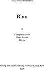 Buchcover Hans-Peter Feldmann - Blau
