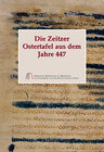 Buchcover Die Zeitzer Ostertafel aus dem Jahre 447